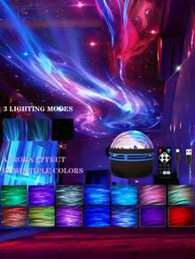 Northern Lights Projector: Decoration For Bed/House/Bedroom Lighting Solution - Desktop Decor Projection; Nightlight; S Aid Light, Multi-Functional LED Projector, Smart Projection Lamp For Bedroom/Study/Living Room, Halloween Decoration Light, Christmas Decoration Light, Birthday Gift, Holiday Gift