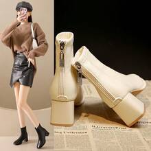 Women Canvas Shoes - 3 cm Khaki Single Lining - View 6