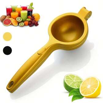 1pc Premium Zinc Alloy Manual Juice Press, Portable Lemon Squeezer, Hand Juicer For Extracting Fresh Juice, Suitable For Home, Outdoor Activities, Parties