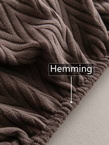 1 Vỏ bọc ghế sofa co giãn Jacquard màu trơn, kiểu dáng phù hợp cho mọi mùa, có thể giặt bằng máy, chống thú cưng và bền, thích hợp cho phòng khách, phòng ngủ, phòng ăn, ngoài trời, ghế sofa 1/2/3/4 chỗ ngồi, bao gồm dải chống trượt - màu nâu - Xem 5