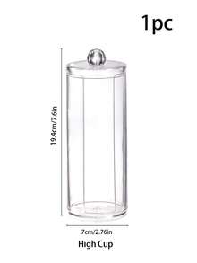 1 件/3 件梳妆台化妆品收纳盒、棉签架浴室容器、圆形卫生棉条/牙线分配器，用于整理和储存