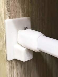 Self-Adhesive Curtain Hooks - Plastic No-Drill Hooks, Strong Adhesive Backing, Modern Design, Suitable For Curtains, Curtain Rods, Home Decor (Residential And Commercial Use), Curtain Hooks - White - View 9