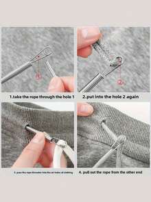 Effortless Threading Tool, Suitable For Various Needle And Thread Activities, Family Sewing Tool, Cord Garter, Flexible Threading Tool, Multi-Purpose Elastic Band Waist, Cord Webbing Auxiliary Device Spring Eye Threading Device