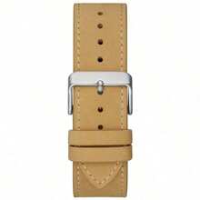 Guess Guess Continental Multifunction Three-Eyed Dial Brown/Black/Khaki Leather Strap Watch For Men - GW0262G1/GW0262G3