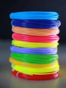 50m/Rollo Filamento para Bolígrafo 3D, PLA, 1.75mm de diámetro, 10 colores aleatorios, 5m cada uno - pla50 metros - Ver 4