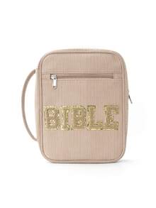 1 buc. Geantă de umăr multifuncțională pentru Biblie, brodată cu litere de dimensiuni mari pentru femei, geantă de mână pentru Biblie, geantă pentru Biblie, geantă pentru Biblie cu curea de umăr, cutie pentru marcaje biblice, potrivită pentru fete și femei, depozitare zilnică, participarea la activități de cult, pentru copii, părinți, cadou de sărbători, nu include toate pixurile și caietele din interior. Vă rugăm să rețineți dacă dimensiunea produsului din imagine este potrivită pentru dvs.