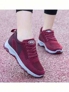 Women Sports Shoes - Red - View 3