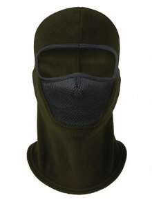 1 pieza Gorro de ciclismo transpirable y cálido para hombre, para otoño e invierno, máscara que cubre todo el rostro y el cuello, gorro a prueba de viento para esquí y resistente al frío para montañismo, máscara de ciclismo, protección facial, gorro de deporte al aire libre de felpa, gorro de forro polar con textura granulada