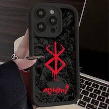 Fundas Anti-Caída de TPU Suave para iPhone 16, 15, 14, 13, 12, 11 Pro Max Mini XR XS X 7 Plus - Diseño Anime Caliente Berserks Comics - Color mezclado 1 - Ver 7