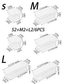 1pc/5pcs/10pcs Exquisite Transparent Desktop Cosmetic Storage Box For Girls, Perfect For Makeup Brushes, Lipsticks, And Combs,For Holiday Beach, Bathroom Collection, Bedroom Collection, Large Capacity - Clear - View 17