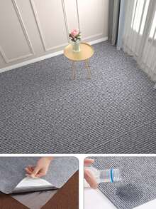 10pcs Office Floor Mats, Large Commercial Area Self-Adhesive Cement Floor Tiles, Bedroom Interlocking Square Floor Mats, Multi-Color Options