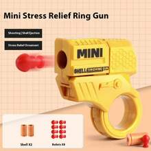 1pc 2025 New Finger Pressure Relief Rotating Gun Shooting Toy Gun, Novelty Stress Relief Gadget For Boys/Girls, Birthday/Christmas/Gift - Multicolor - View 9