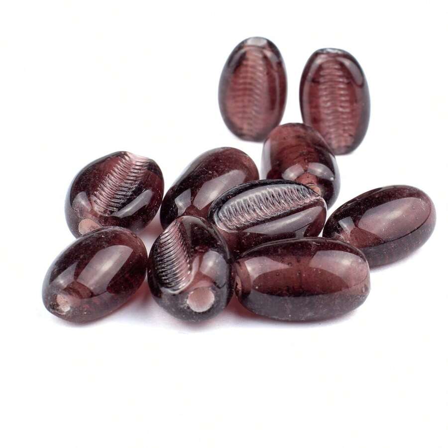 Kit com 10 Firmas Búzios 22 mm Murano Guias - Selecione a Cor - Roxo - Visão 1