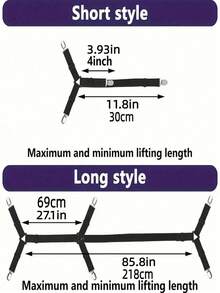 2pcs Adjustable Elastic Bed Sheet Straps, Heavy Duty Bed Sheet Clip Holder Fasteners For Mattress And Bedding, Home Use