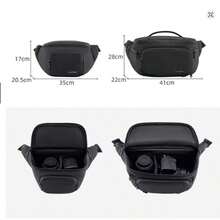 Bolsa de cintura para hombres. Nueva bolsa de cintura para fotografía con asa suave, bolsa de cámara multifuncional de un solo hombro, bolsa de cámara digital resistente al agua y al desgaste. Material y película