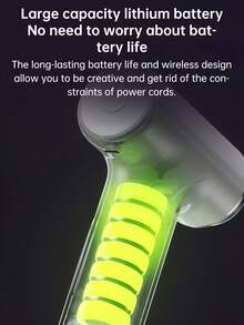 1pc Rechargeable Handheld Electric Egg Beater, Wireless Automatic Adjustable Gear Mixer