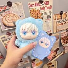 (Random 1PC)Jujutsu Kaisen Cat Paradise Party Blind Box – Official EAKI Collaboration, Cat-Eared Soft Dolls (Satoru Gojo & Suguru Geto), Chibi Style With Dual-Head Design & Rotatable Heads, Exquisite Embroidered Details, Soft Material, Ideal Anime Fan Collectibles, Decorative Pieces & Keychains, Cross-Border Bestseller With Exciting Surprise Unboxing Experience - Multicolor - View 4