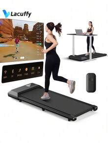 LACUFFY Walking Pad 2 In 1 Under Desk Treadmill, Low Noise Walking Pad Running Jogging Machine With Remote Control For Home Office, Lightweight Portable Desk Treadmill Installation Free - UK Plug(220-240V) - View 3