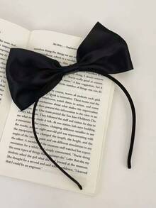 1件装女士简约优雅纯色双层蝴蝶结发带，发箍，发圈，发饰，头饰 - 彩色 - 查看 11