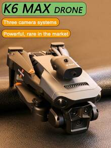 O Drone K6 com Câmera possui Câmeras Duplas de Alta Definição, Hover com Fluxo Óptico e Desvio Inteligente de Obstáculos. É um Quadricóptero Multirrotor. Câmera, Drone Brinquedo Controlado por Controle Remoto. Prazeres de Viagem Interno/Externo incluem: Bolsas de Armazenamento Profissionais e Lâminas de Hélice Sobressalentes, Múltiplas Configurações de Bateria, Proporcionando Presentes de Aniversário Perfeitos para Homens/Mulheres, Presentes de Natal/Halloween/Ano Novo