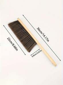 1pc Soft Bristle Wooden Long Handle Duster Brush, Suitable For Carpets, Sofas, Furniture, Cars - Cleaning Supplies And Home Cleaning Tools, Essential For Schools And Apartments
