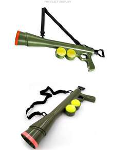 2-Ball Dog Fetch Toy Launcher, For Dog Training And Outdoor Interactive Ball Throwing