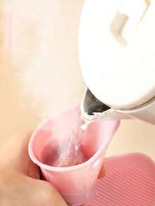 [Double-Sided, Long-Lasting Insulation] 1-Piece INS-Style Plush Hot Water Bottle, Instantly Warms! Scandinavian Minimalist Design, Detachable Belly, Hand, And Foot Warmers, Snuggle Into It And Fall Asleep In Seconds! Double-Sided Design (Glossy/Suede) Soars Your Sense Of Well-Being, And This Winter's Must-Have! (Watch The Video For Instructions) - Multicolor - View 3