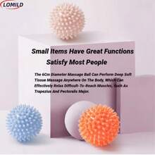 2 Stücke LOMILD Faszienball, 6CM Massageball für Muskel- und Faszienlockerung, Muskelentspannung, Yoga Fitness Schulter Nacken Fuß Massageball, Tiefengewebsstimulation, Muskelregeneration, Schmerzlinderung, langanhaltend, Igel-Design