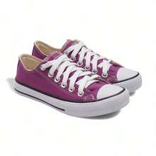Women's Retro Sneakers – Comfort, Style And Grip With Rubber Sole - Lilac - View 4