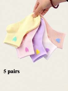 5双装透气网眼儿童袜，适合1-16岁儿童，轻便舒适，适合春、夏、秋季穿着，也适合青少年、学生和女婴。