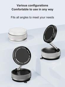 WOWSSYO Suport magnetic pentru telefon auto cu vid, tijă de susținere din aliaj de zinc, compact și portabil, forță magnetică puternică fixată ferm, suport pentru telefon mobil nu numai pentru utilizare în mașină, ci și pentru diverse scene. Compatibil cu iPhone, telefon Android, cadou pentru ziua de naștere, familie, accesorii auto pentru prieteni