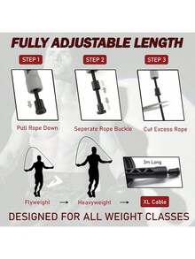 Damage Fight Gear - Cuerda de velocidad clásica, ligera de PVC, cuerda de saltar, asas de plástico ABS ventiladas antideslizantes y cuerda de saltar sin enredos con revestimiento mate para - 1 - Ver 4