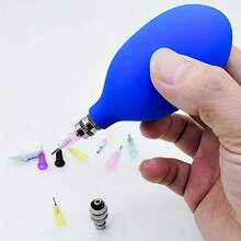 7pcs Ceramic Glaze Applicator Set, Includes 4 Interchangeable Metal Tips, Converter, Funnel And Squeeze Bottle - High Precision Ceramic Clay Glaze Decorating Tools For DIY Clay Art, Pottery Decoration, Bottle Glazing, Painting And Sculpting, Ergonomic Design For Precise Dispensing. Ideal For Artists, Crafters And Holiday DIY Gifts. - Multicolor - View 5