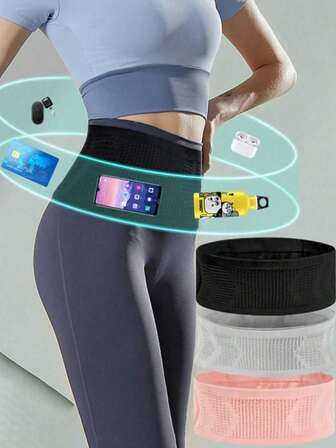 1pc Invisible Fanny Pack Breathable Running Belt Moisture Wicking Storage Bag High Elasticity Fanny Pack For Men And Women Multi-Functional Sports Waist Bag With Non-Shaking Elastic Belt Mobile Phone Holder For Walking Travel Sports Hiking And Workout Sport Waist Bag Sport Bag For Sports For Fitness For Exercise Travel Bag For Vacation For Women Travel Essential Durable Belt Bag For Running For Hiking