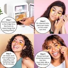 6 Lightening And Brightening Eye Masks To Reduce Dark Circles, Eye Puffiness, Eye Bags, Wrinkles, Gel Eye Masks, Nurse's Gift, Vegetarian And Cruelty-Free Self-Care - Màu xanh lam - Xem 7
