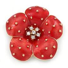 Abzeichen zum Gedenktag in Großbritannien, rote Emaille Mohnblumen Kranz Brosche, Schul- und Bürozubehör, Hemden, Jacken, Schmuck, Halloween Kleidung, Anstecker, lustige und süße Geschenke für Lehrer, Halloween Accessoires, Lehrertags Kostümzubehör, Taschenanhänger