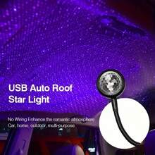 2 piezas Lámpara de proyección de efecto de escenario de ritmo musical USB, Luz de escenario de fiesta LED, Luz LED de ambiente romántico para coche, dormitorio, fiesta - Multicolor - Ver 5