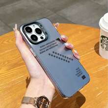 HANCAI Creative Pattern Phone Case from Bosnia and Herzegovina, Compatible with 16, 15, 14, 13, 12, 11 Pro Max, Matte Finish, Anti-drop, Waterproof, Shockproof, and Scratch-resistant - Transparent Schwarz - Übersicht 3