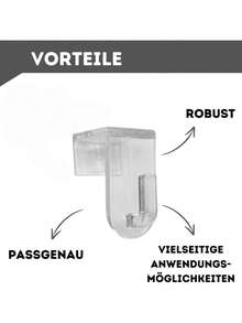 Cârlige transparente pentru perdele de fereastră cu grosime maximă de 17 mm/0,67", cârlige pentru coroane, cârlige practice pentru decorul casei, potrivite pentru agățarea perdelelor, perdelelor de duș, coroanelor, ghirlandelor - Multicolor - Vizualizare 6