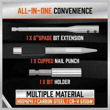 Ultimate Drill Bit Set - 246 PCS Comprehensive Premium Quality Drill Bits Kit Wood Metal Cement Drilling Screw Driving, Full Combo Kit Assorted In Organized Carrying Case, Reinforced Packaging - 最初的 - 查看 6
