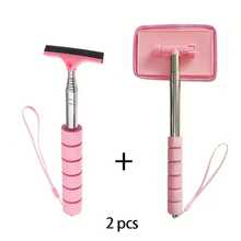 Car Side Mirror Rearview Mirror Wiper, Retractable Windshield Wiper, Car Glass Cleaner With Extendable Handle, Portable Cleaning Tool, Retractable Wing Mirror Wiper Cleaner, Portable Car Window Cleaner Snow Brush, Auto Parts, Car Accessories