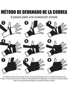 NIAWEA 2 Piezas Vendas para Box (5 Metros) Y 2 Roll Vendaje Deportivo (5cmx4.5m),Vendas Elásticas de Boxeo,Protección de Muñecas y Nudillos para Estiramiento,Deportes,Fitness,Artes Marciales Mixtas - Negro - Ver 6