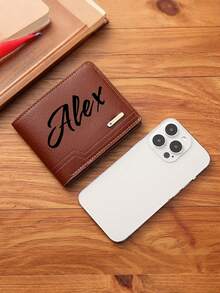 1 buah Dompet Personalisasi untuk Pria, Hadiah Hari Ayah, Dapat Disesuaikan dengan Foto dan Nama, Hadiah Hari Ayah, Hadiah untuk Pria, Hadiah Ulang Tahun Ayah, Hadiah Personalisasi, Organizer Perjalanan, Hadiah Personalisasi untuk Pria, Pemblokiran RFID, Hadiah Unik - MultiWarna - View 6