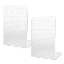 2 件 120 孔亚克力耳环架透明耳环收纳架展示钉板耳钉展示架耳环架珠宝展示架女孩适用 - 無色 - 查看 1