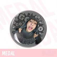 Cotis Badge, Street Style Member Design + "GO" Colorful Round High-Definition Printed Brooch, Fan Cheering Accessory, Suitable For Fan Meetings, Idol Events Cheering, And Daily Outfit Decoration - Multicolor - View 8