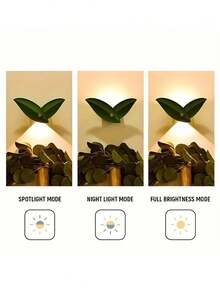 1PC Christmas Gifts Leaf Shaped Wall Light, Motion Sensor, RGB Colors, USB Charging, Battery Model, Perfect For Bedroom, Hallway, Stairs, And Home Decor.