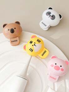 Hộp đựng bàn chải đánh răng hình động vật hoạt hình dễ thương, Hộp đựng bàn chải đánh răng du lịch chống bụi di động, Vỏ bọc đầu bàn chải đánh răng, Hộp đựng bàn chải đánh răng du lịch tại nhà có lỗ thông gió, Họa tiết động vật dễ thương, Thích hợp cho du lịch, nghỉ dưỡng và sử dụng hàng ngày - Nhiều màu - Xem 4