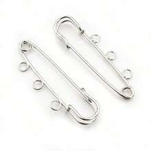 5pcs Craft Safety Pins Brooch Metal Sewing Pins With Loops Sewing Clothes Pins For Tags DIY Handmade Jewelry Making Accessories Findings - Brooch Pins - View 30