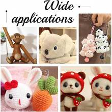 20 件塑料安全眼睛和鼻子，6 种尺寸椭圆形带垫圈，适用于 Amigurumi 钩针泰迪熊娃娃毛绒动物工艺品