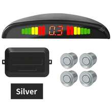 Car LED Parking Sensor Kit 4 Sensors 22mm Backlight Display Reverse Backup Radar Monitor System 12V 8 Colors - one-size - View 14